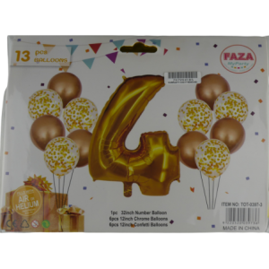 Casey 13pc Gold and White Balloon Set Nr.4