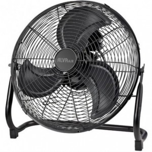 Alva Air 50cm High Velocity Matte Black Floor Fan