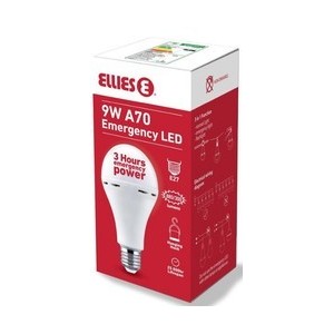 Ellies 9W A70 Rechageable Bulb E27 -WW