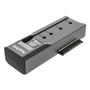 CipherX- Portable Dual Bay HDD/SSD Adapter (for 2.5"/3.5'' SATA) and M.2 NVMe PCIe/ SATA (NGFF): Up to 20TB (USB3.2 Gen2 Type-C Adapter / Converter (Incl. 2 x USB Cables Type C &amp; USB)