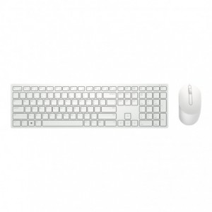 Dell Pro Wireless Keyboard and Mouse KM5221W US International White