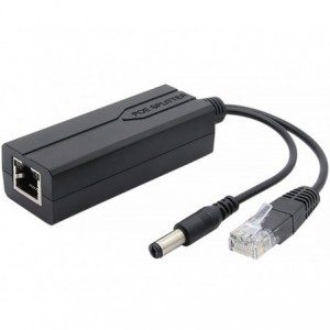 PoE Splitter - 802.3af/at to 12V/1A DC &amp;ampamp Ethernet