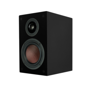 TruAudio 6.5" Woofer- 1" Tweeter Premium Bookshelf Speaker in Satin Black
