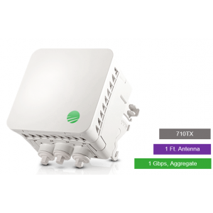 Siklu E-Band 70 GHz PTP link TDD 1Gbps aggregate dual-band dish with 5.xGhz failover feed