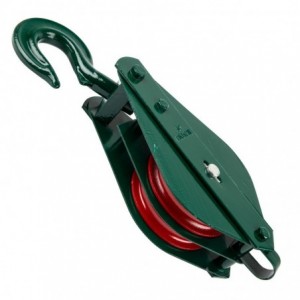 Pulley Block 20X150MM 2 Wheel