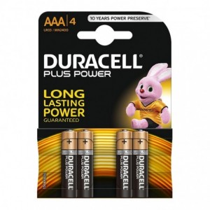 Duracell Battery Plus Alkaline Aaa 4 PACK