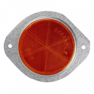 Round Reflector Amber 76MM