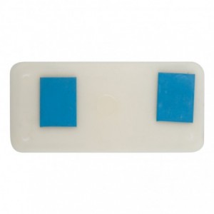 Square Reflector STICK-ON Wht 90MM