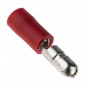 U-PART Terminal Male Bullet Red 0.5-1.5MM 4MM LZ15