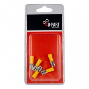 Terminal Yellow Female Rec Push On 4.0 -6.0MM 6.3M