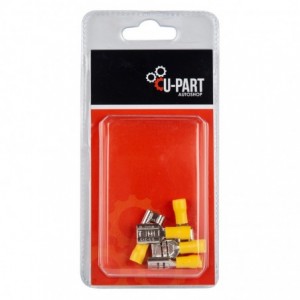 Terminal Yellow Female Rec Push On 4.0-6.0MM 9.5MM