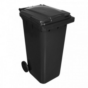 Refuse Wheely Bin Non Sabs Rec Solid Ax Black 240L