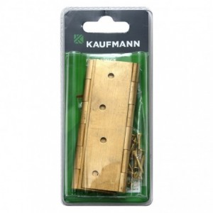 Kaufmann Butt Hinge Brass 100MM (brass Pin) (pair)