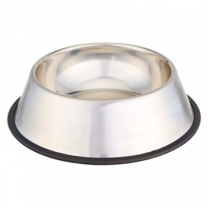 Dog Bowl S/STEEL Non Tip Anti Skid 29CM /1260ML