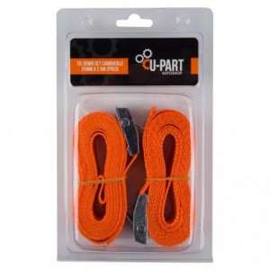 U-PART Tie Down Set Cambuckle 25MM 2.5M 2PC