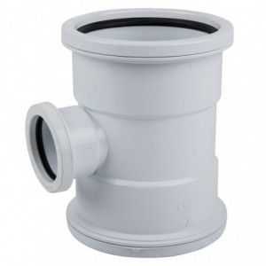 Waste Junction Red 87.5DEG Sv Pl 110X50MM Sabs