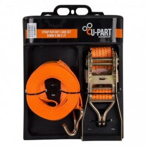 U-PART Strap Ratchet Load Set 50MM 8MX2T