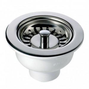 WASTE SINK LRG STRAINER &amp; PLUG 90MM