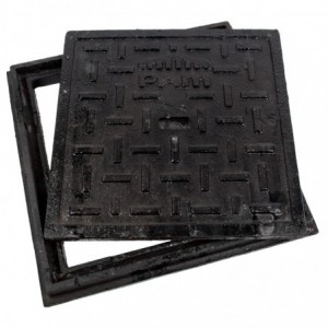 MANHOLE COVER &amp; FRAME 265X265MM L/D