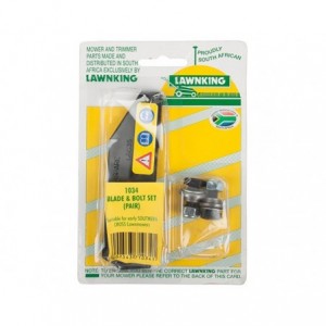 Lawnking L/MOWER Blade And Bolt Set Pr S-CROSS