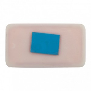 Rectangular Reflector Stick On Red 65MM
