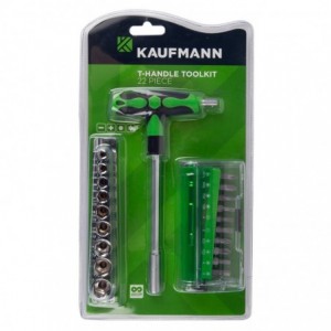 KAUFMANN SOCKET &amp; S/DRIVER BIT 22 PCS
