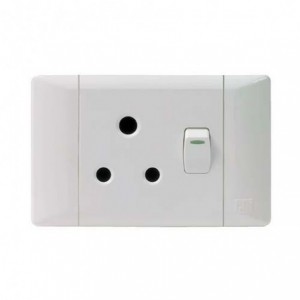 Cbi Plug Switch Horizontal 2X4 White