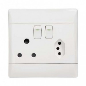 Cbi Plug Switch SA/EU 4X4 White