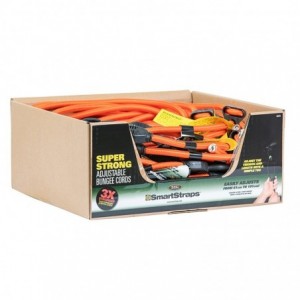 Bungee Straps Adjustable 60-100CM Orng