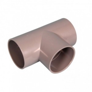 BLU52 Tee Piece Pool PVC Gry 50MM