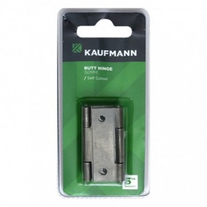 Kaufmann Butt Hinge Steel 50MM Self Colour (pair)