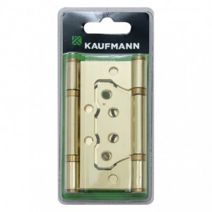 Kaufmann Flush Hinge Steel 100MM B/PLATED (pair)