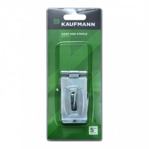 KAUFMANN HASP &amp; STAPLE 90MM SAFETY GALV