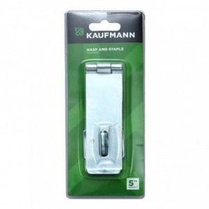 KAUFMANN HASP &amp; STAPLE 114MM SAFETY GALV
