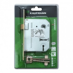 Kaufmann Lockbody 3 Lever Sabs Brass Plated