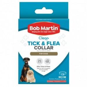 BOB MARTIN PET TICK &amp; FLEA DOG COLLAR ALL SIZES