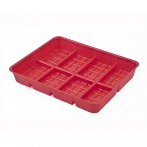 Poltek Feeder Chick Tray Rectangle Red