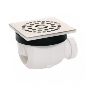 Wirquin Shower Trap Twisto Sq S/STEEL Grid