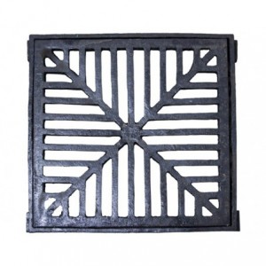 GRATE &amp; FRAME SQUARE DISH 600X600 L/D