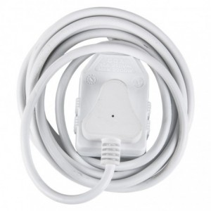 Nexus Extension Cord White Dbl 3M 1.0MM 10A