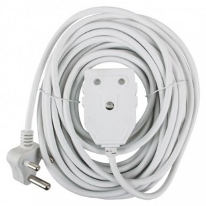 Nexus Extension Cord White Dbl 10M 1.0MM 10A