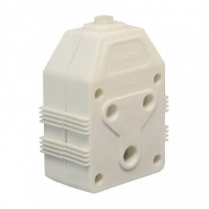 Nexus Janus Coupler Dbl PVC 16A White