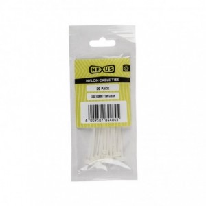 Nexus Cable Ties T18R 2.5MMX100MM Black 100 PACK