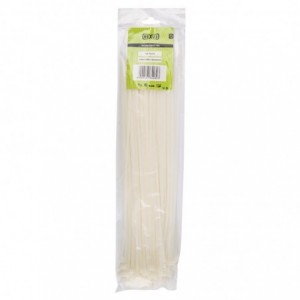 Nexus Cable Ties T50L 4.8MMX400MM White 100 PACK