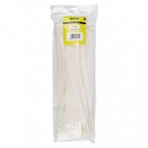 Nexus Cable Ties T120R 7.6MMX400MM White 100 PACK