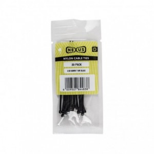Nexus Cable Ties T18R 2.5MMX100MM White 20 PACK