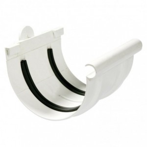 PVC Gutter HALF-ROUND Connector