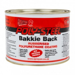 Sprayon Poly Steel Bakkie Back Brush On Black 1L