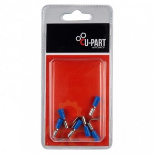U-PART Terminal Blu Piggy Back 1.5-2MM 6.3MM