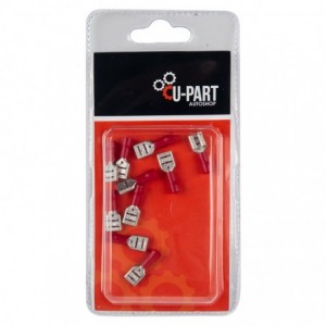 U-PART Terminal Red Female Rec Push On 0.5-1.5MM K